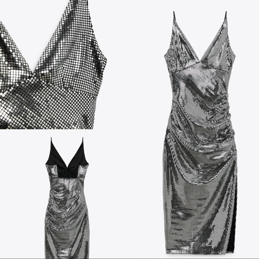 Zara Shimmer Midi Dress - Picture 3 of 13